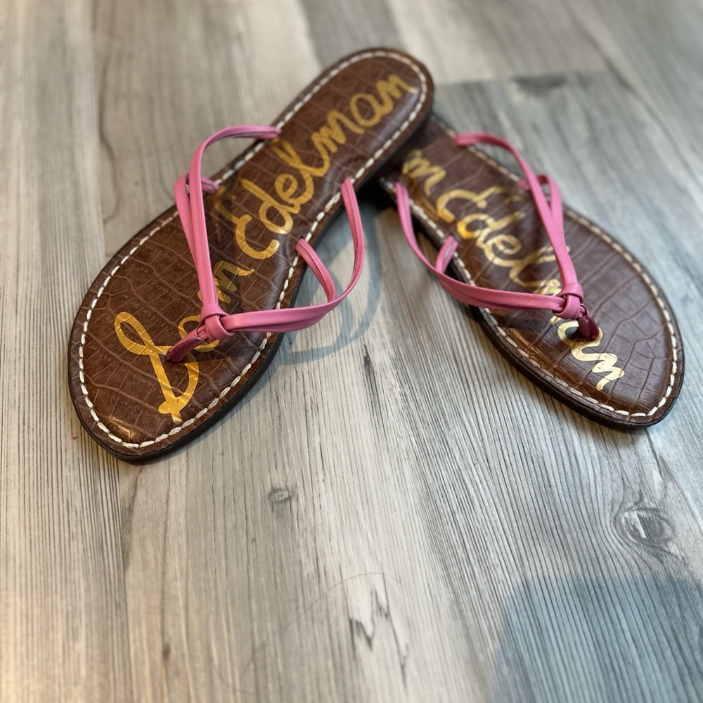 Sam Edelman Pink Gerianne Flip Flop Sandals